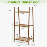  - 3 Tiers Vertical Bamboo Plant Stand - Outdoor Style Company