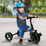 AOSOM-3-Wheel Recreation Ride-On Toddler Tricycle With Bell Indoor / Outdoor - Black - Outdoor Style Company
