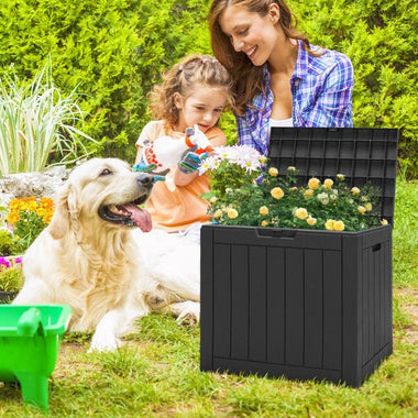  - 30 Gallon Deck Box Storage Container Seating Tools - Outdoor Style Company