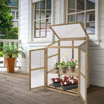  - 30 x 22 x 43 Inch Garden Portable Wooden Greenhouse - Outdoor Style Company