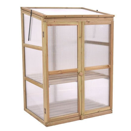  - 30 x 22 x 43 Inch Garden Portable Wooden Greenhouse - Outdoor Style Company