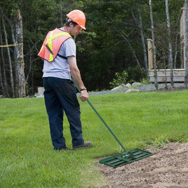  - 30/36/42 x 10 Inch Lawn Leveling Rake with Ergonomic Handle - Outdoor Style Company