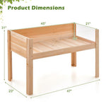  - 30/47 Inch Wooden Raised Garden Bed - Outdoor Style Company