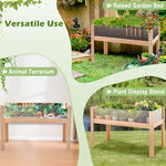  - 30/47 Inch Wooden Raised Garden Bed - Outdoor Style Company