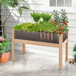  - 30/47 Inch Wooden Raised Garden Bed - Outdoor Style Company