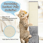  - 31 inch Tall Cat Scratching Post Claw Scratcher with Sisal Rope and 2 plush Ball - Outdoor Style Company