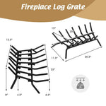  - 31/25/18 Inch Fireplace Grate for Outdoor Fire Pit - Outdoor Style Company