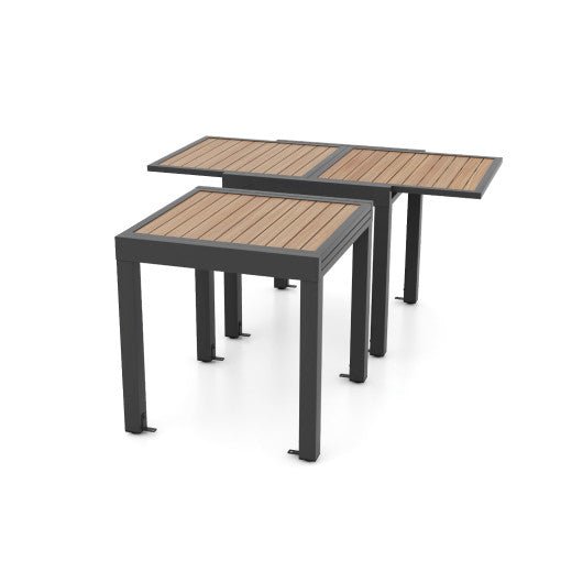  - 31.5 - 63 Inches Extendable Patio Table for 4 - 6 People - Outdoor Style Company