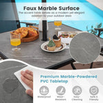  - 32 x 32 Inch Heavy - Duty Outdoor Dining Table with Umbrella Hole for 4 Persons - Outdoor Style Company