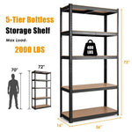  - 35.5 x 71 Inch Adjustable 5 - Layer 2000 lbs Capacity Tool Shelf - Outdoor Style Company