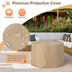  - 36 Inch Propane Gas Fire Pit Table with Lava Rock and PVC cover - Outdoor Style Company