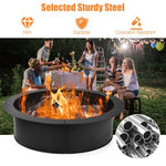  - 36 inch Round Steel Fire Pit Ring Line for Outdoor Backyard - Outdoor Style Company