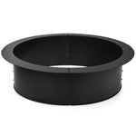  - 36 inch Round Steel Fire Pit Ring Line for Outdoor Backyard - Outdoor Style Company