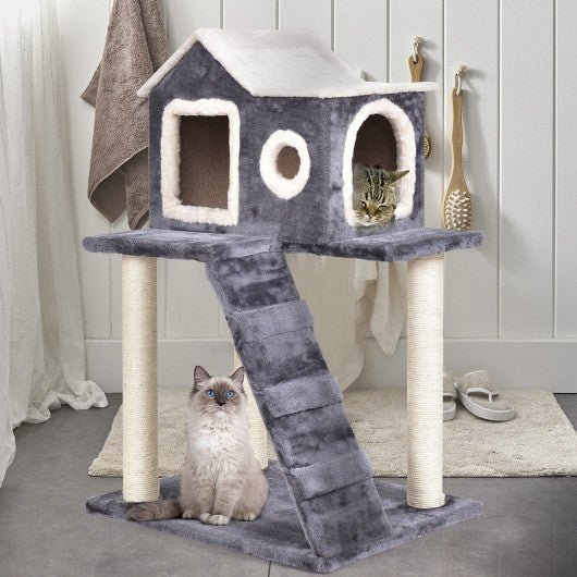  - 36 Inch Tower Condo Scratching Posts Ladder Cat Tree - Outdoor Style Company