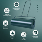  - 36 x 12 Inch Tow Lawn Roller Water Filled Metal Push Roller - Outdoor Style Company