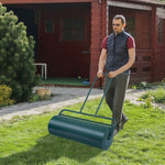  - 36 x 12 Inch Tow Lawn Roller Water Filled Metal Push Roller - Outdoor Style Company