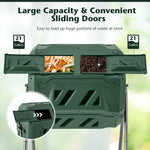  - 360° Rotatable Tumbling Composter with 2 Sliding Doors - Outdoor Style Company