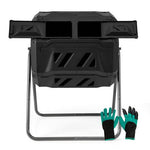  - 360° Rotatable Tumbling Composter with 2 Sliding Doors - Outdoor Style Company