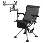  - 360° Swivel Portable Hunting Chair with Adjustable Legs and Armrests - Outdoor Style Company