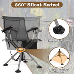  - 360° Swivel Portable Hunting Chair with Adjustable Legs and Armrests - Outdoor Style Company