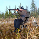  - 360° Swivel Portable Hunting Chair with Adjustable Legs and Armrests - Outdoor Style Company