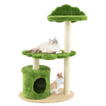  - 38 Inch Cute Cat Tree for Indoor Cats with Fully Wrapped Sisal Scratching Posts - Outdoor Style Company