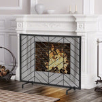  - 38 x 31 Inch Single Panel Fireplace Screen - Outdoor Style Company