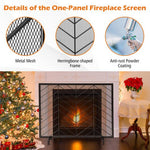  - 38 x 31 Inch Single Panel Fireplace Screen - Outdoor Style Company