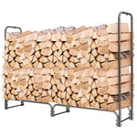  - 4 Feet/5 Feet/6 Feet/8 Feet Firewood Storage Log Rack - Outdoor Style Company