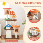  - 4 - In - 1 Cat Tree with 2 Condos and Platforms for Indoors - Outdoor Style Company