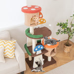  - 4 - In - 1 Cat Tree with 2 Condos and Platforms for Indoors - Outdoor Style Company