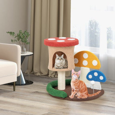  - 4 - In - 1 Cat Tree with Condo and Platform - Outdoor Style Company