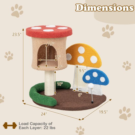  - 4 - In - 1 Cat Tree with Condo and Platform - Outdoor Style Company