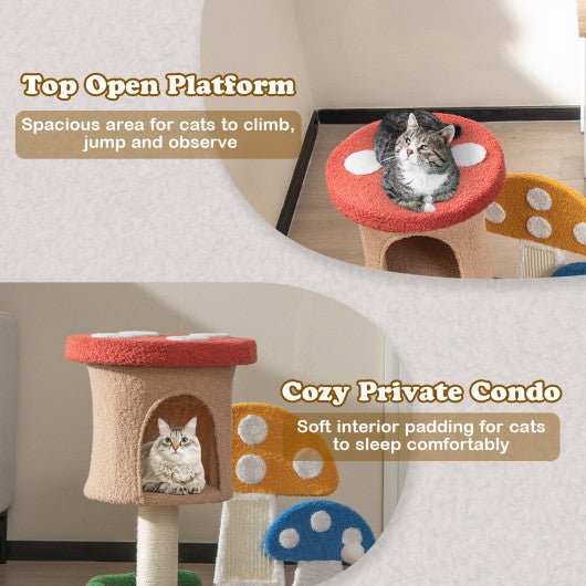  - 4 - In - 1 Cat Tree with Condo and Platform - Outdoor Style Company