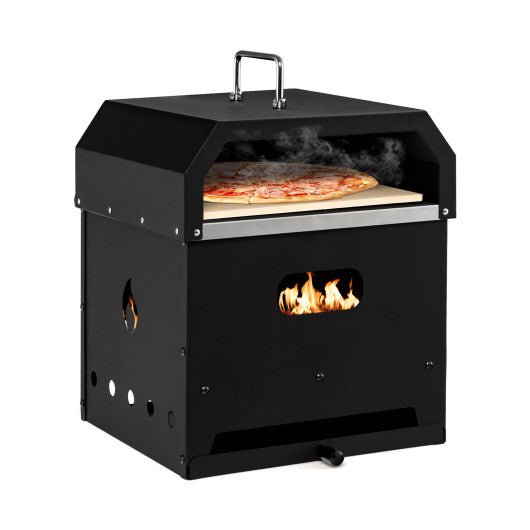  - 4 - in - 1 Outdoor Portable Pizza Oven with 12 Inch Pizza Stone - Outdoor Style Company