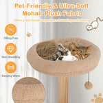  - 4 - Layer Wooden Cat Tree 51 Inch Tall Cat Tower with Condo and Washable Cushions - Outdoor Style Company