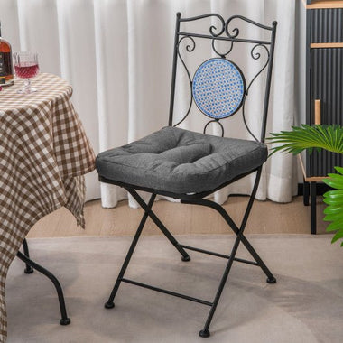  - 4 Pack 17.5 x 17 Inch U - Shaped Chair Pads with Polyester Cover - Outdoor Style Company