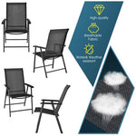  - 4 - Pack Patio Folding Chairs Portable for Outdoor Camping - Outdoor Style Company