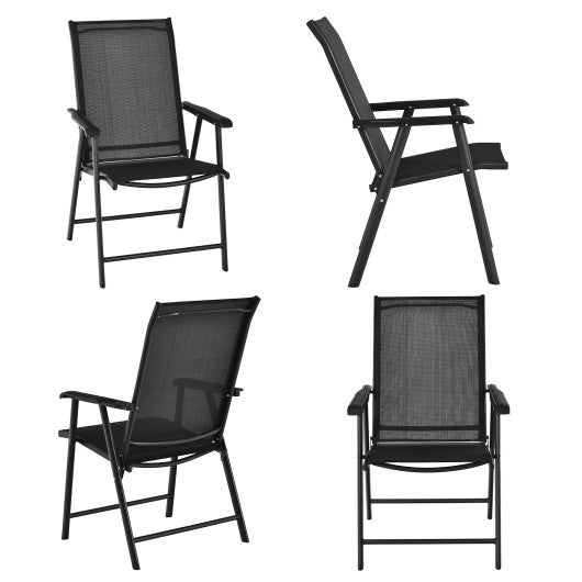  - 4 - Pack Patio Folding Chairs Portable for Outdoor Camping - Outdoor Style Company