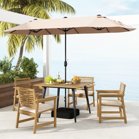  - 4 - Person Acacia Wood Outdoor Dining Table for Garden Poolside and Backyard - Outdoor Style Company