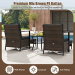  - 4 Piece Outdoor Furniture Set with Glass Topped Coffee Table - Outdoor Style Company