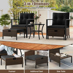  - 4 Piece Outdoor Furniture Set with Glass Topped Coffee Table - Outdoor Style Company