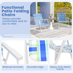  - 4 Pieces Folding Beach Chair Camping Lawn Webbing Chair - Outdoor Style Company