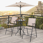  - 4 Pieces Outdoor Bar Set with Umbrella - Outdoor Style Company