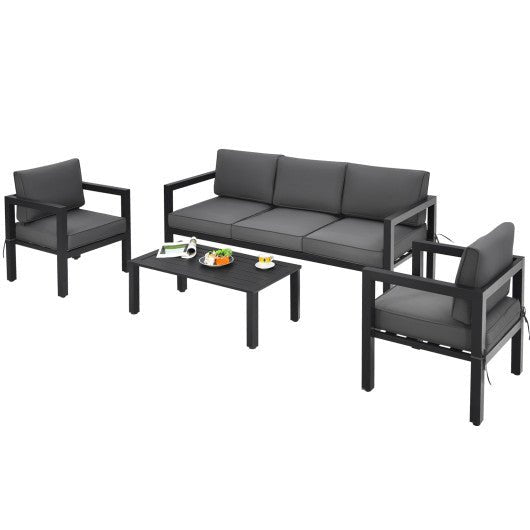  - 4 Pieces Outdoor Furniture Set for Backyard and Poolside - Outdoor Style Company