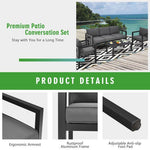  - 4 Pieces Outdoor Furniture Set for Backyard and Poolside - Outdoor Style Company