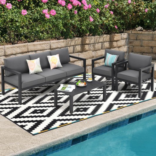  - 4 Pieces Outdoor Furniture Set for Backyard and Poolside - Outdoor Style Company