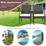  - 4 Pieces Patio Wicker Dining Armchair Set with Soft Zippered Cushion - Set of 4 - Outdoor Style Company