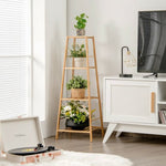  - 4 - Potted Bamboo Tall Plant Holder Stand - Outdoor Style Company