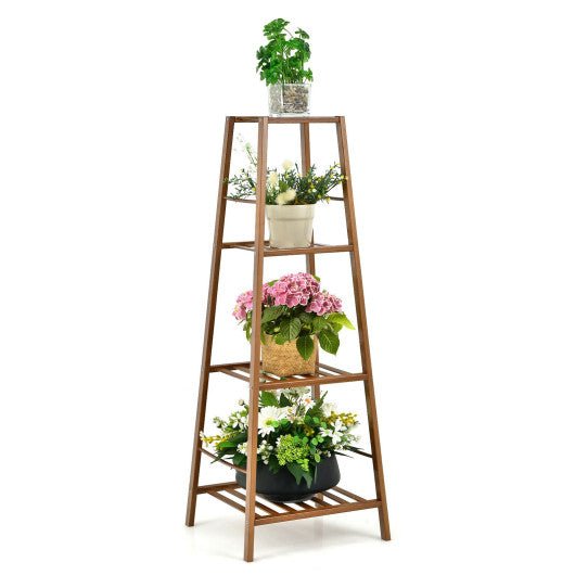  - 4 - Potted Bamboo Tall Plant Holder Stand - Outdoor Style Company